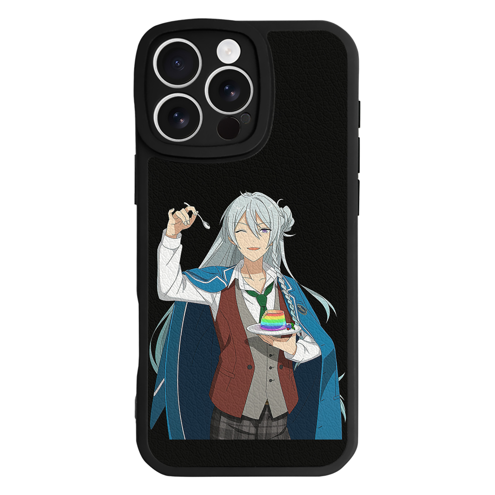 （画像用） あんさんぶるスターズ! Ensemble Stars 【iPhone 16シリーズ対応】シリコンスマホケース（レザー調） 材質：シリコン
